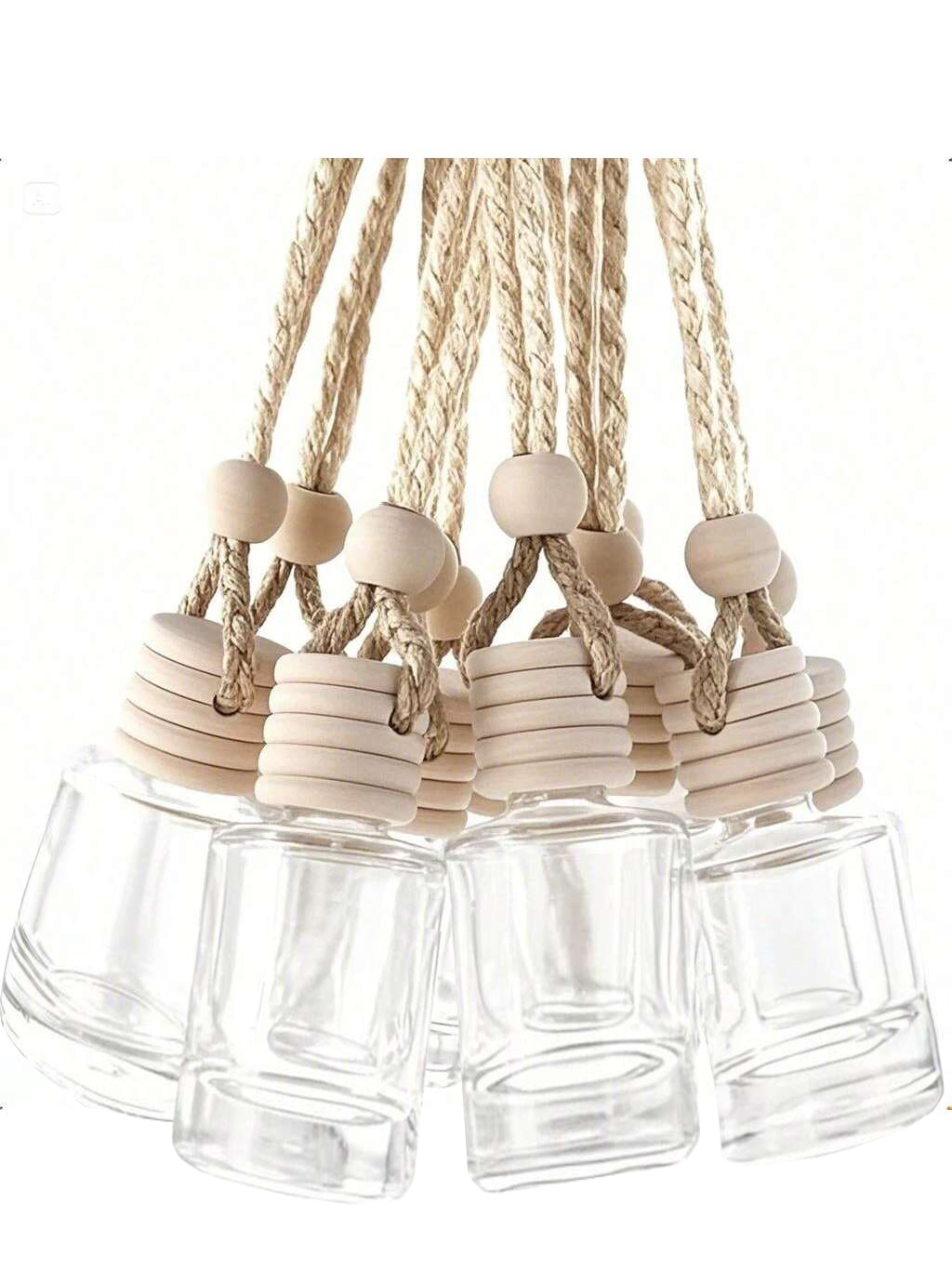 Perfume Fragrance World - 20pcs Hanging Car Freshener Empty Clear