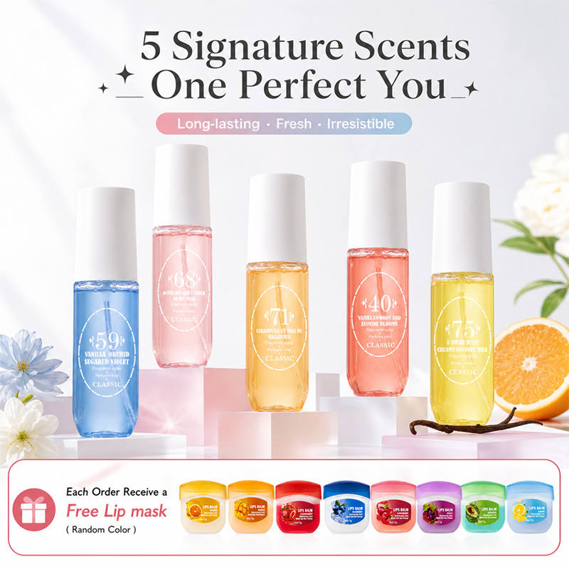 Vanilla Perfume Oil - Perfume Mist Body Spray 5 Scents