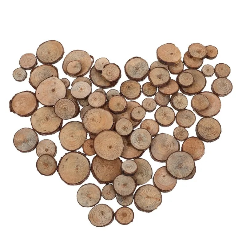 30PCS 1-3CM Unfinished Wood Sl - Oud Wood Chip 评论和价格