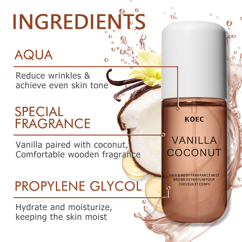 KOEC Vanilla & Coconut Fragran - Perfume Fragrance Moisturizer 评论和价格