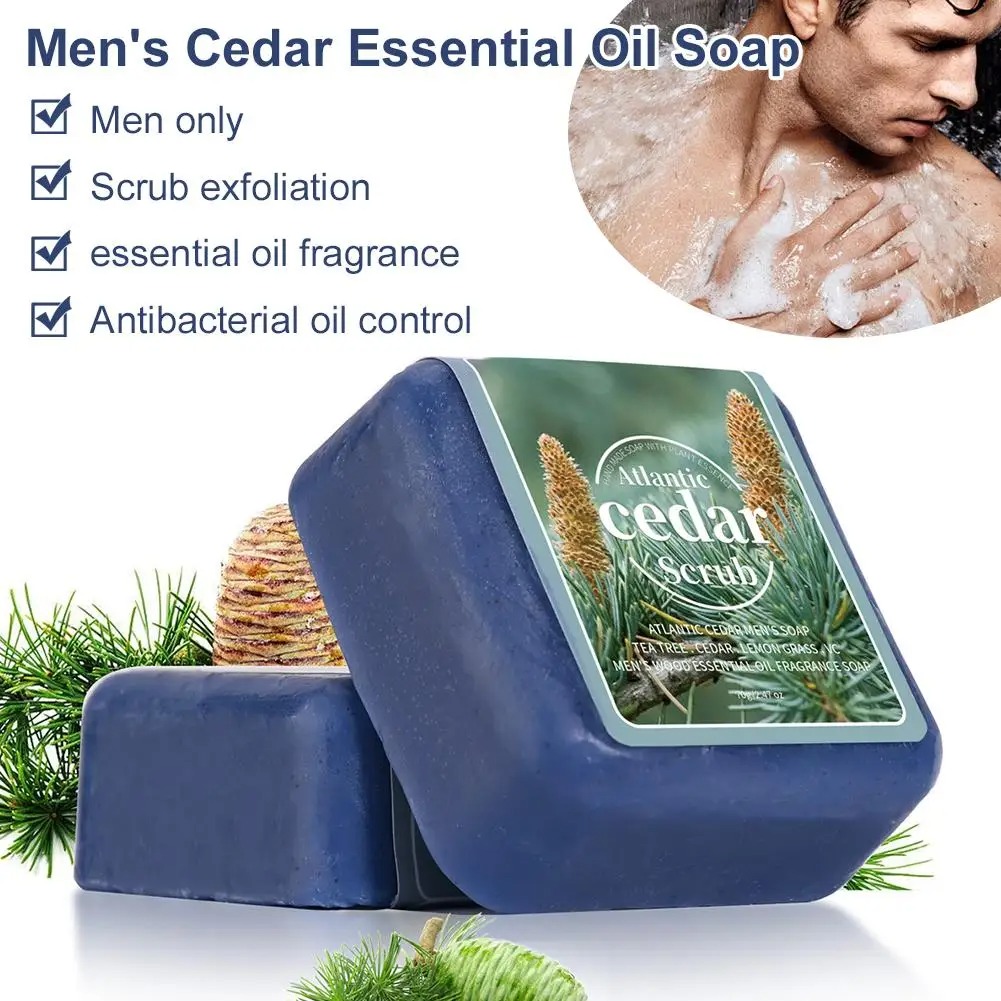 Men's Cedar Essential Oil Soap - Perfume Fragrance Essence 评论和价格