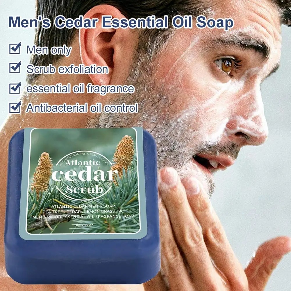 Men's Cedar Essential Oil Soap - Perfume Fragrance Essence 评论和价格